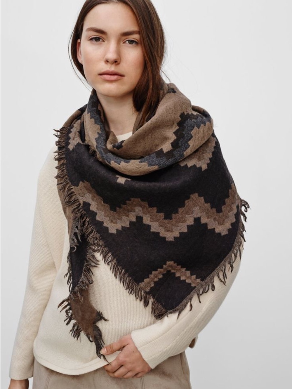 Aritzia: Diamond Mosaic Blanket Scarf, Peniche